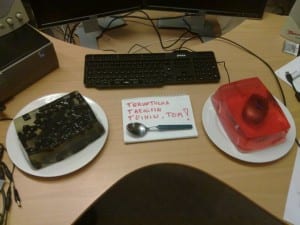 Jell-O desk