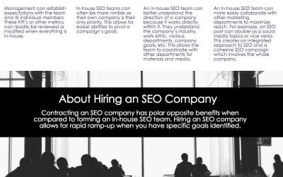 Outsource SEO or Keep In-House? (infographic)